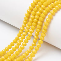 8mm Rondelle Glass Beads Strand