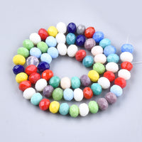 8mm Rondelle Glass Beads Strand
