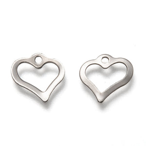 Stainless Steel Heart Shape Pendant