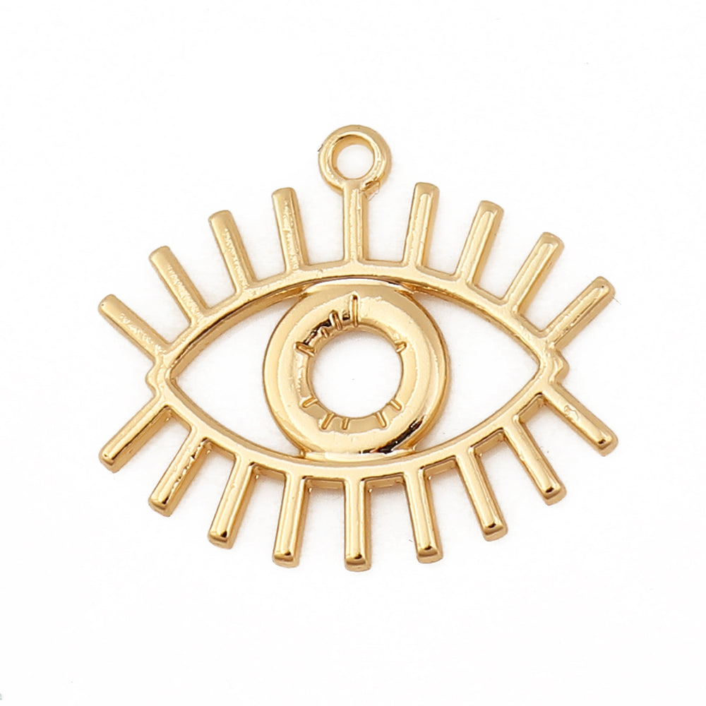 Eye Gold Plated Pendant