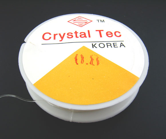 Crystal Tec Elastic Cord 0.8mm – Low Price Beads by I Love Beads, LLC