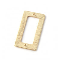 Rectangle Gold Plated Link (2pcs)
