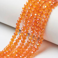 6mm Abacus Glass Beads Strand
