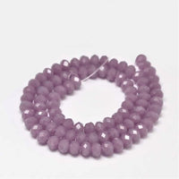 6mm Abacus Glass Beads Strand
