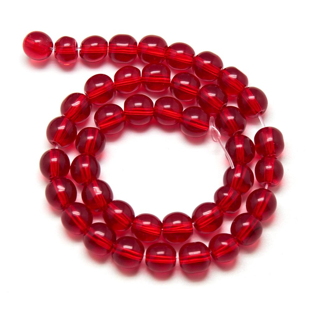 6mm Normal Glass Beads Strand