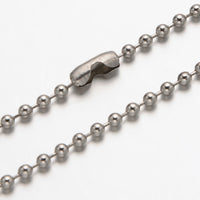 Stainless Steel 2.5mm Ball Chain Necklace