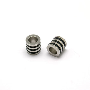 Stainless Steel Wrapped Black Rubber Column Spacer (6mm)