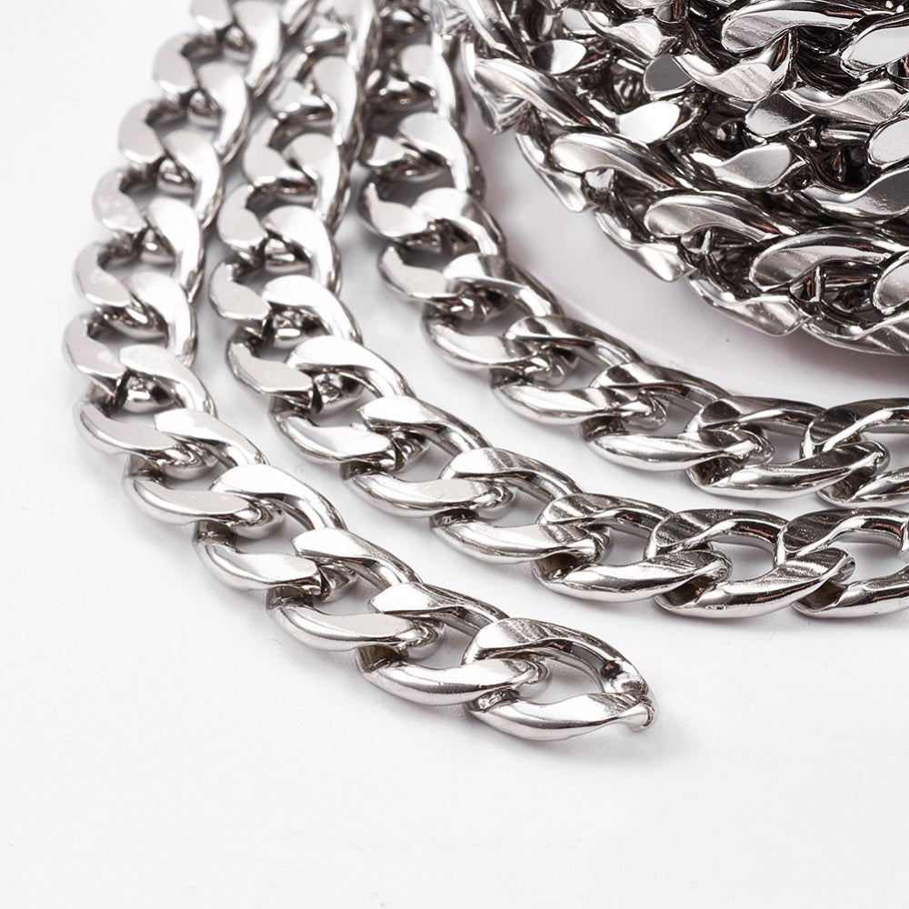 Chunky Curb Stainless Steel Chain