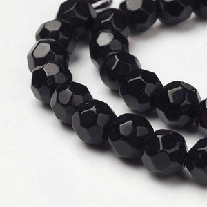 8mm Normal Glass Faceted Beads Strand